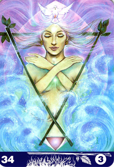 34 Three of Wands
